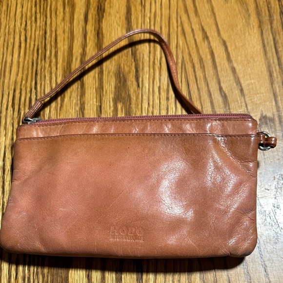 Brown Leather Women's Clutch - Picture 2 of 5